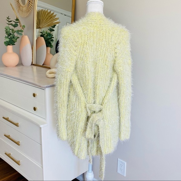 Anthropologie Larkin Shimmer Cardigan Chunky Knit Fuzzy Sweater , XS - Picture 9 of 13